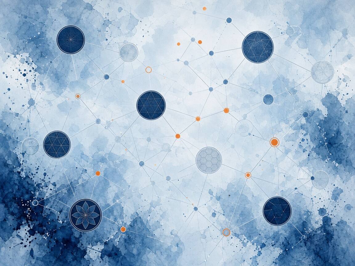 Composition abstraite de constellations et jetons de jeu